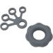 Finger Exerciser Soft Lightweight Silicone Grip Strengthener Washable Flexible for Weak Hands (Dark Grey) - Buy Online on GoSupps.com