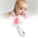 Silicone Baby Teether Stick for 6-12 Months | Easy-to-Clean Teething Toy in Candy Shape | BPA-Free (Pink White) - Buy Online on GoSupps.com