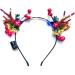 Wedity LED Christmas Glowing Tiara Reindeer Antlers Hair Accessories Christmas Party Feather Hair Hoop Headwear Hair Accessories for Women Girls (B) - Buy Online on GoSupps.com