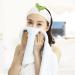 Makeup Headband Elastic Sprout Head Wraps Face Washing Hair Bands White shower head wraps - Buy Online on GoSupps.com