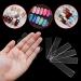 100PCS Transparent Nail Art Display Stand with Double-Sided Tape - Perfect for Acrylic Nail Tips Practice - Salon and Home Nail Accessory - Buy Online on GoSupps.com