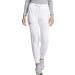 EDS Essentials Jogger Scrubs for Women Drawstring Scrub Pants DK065 Small White