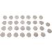 Round Electroplated Metal Pacifier Clips - Stainless Steel Suspender Clips - Buy Online on GoSupps.com