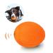 Laroo dog toys dogball squeaker durable natural rubber dog football squeakers throw dog balls cubes for small & large dogs. ... 6.5*8cm orange