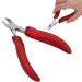 Pedicure Manicure Tool Hardware Nails Stainless Cuticle Nippers Toenail Cutter Cuticle Scissors for Fingernails for Toenails(S1 red) - Buy Online on GoSupps.com