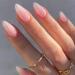 Justotry 24 Pcs Almond Gradient French Fake Nails | Nude Peach Short False Nails with Glue | Stiletto Stick On Nails for Women - Buy Online on GoSupps.com