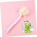 White Healeved Body Scrubber Bath Brush for Shower Massage - Buy Online on GoSupps.com