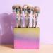 COSHINE Pro Gold Rush 9pcs Oval Makeup Brushes Set for Foundation, Powder, Concealer, Cheek, and Eye Shadows - Buy Online on GoSupps.com