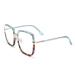 Siqiwl reading glasses fashion unisex large square frame anti blue rays glasses computer goggles glasses women retro eyewear vision care (color: leopard print 2 size: +2.5) +2.5 leopard print 2