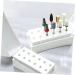 2pcs grinding head storage box nail storage organizer nail drill bits organizer nail drill bits holder nail bit nail art tools drill bit holder white plastic Storage rack manicure 8x7.2cm White - Buy Online on GoSupps.com