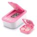 Contact Lens Cleaner, OFONE Ultrasonic Contact Lens Cleaner Case for Soft Hard RGP Lenses Portable Contact Lens Cleaning Machine for Travel (Pink) Hotpink