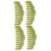 Magiclulu 4 pieces massage comb Hand massager massage device for the scalp care gua-sha jade kamm gua Sha board massage gauge jade-face sucks guasha handy xiuyan-jade brush women