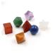 7pcs Crystal Platonic Solids Sacred Geometry Set with Merkaba Star Carved Stone Stone Crystal Reiki