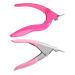 FOMIYES Toenail Trimmer 2pcs Pedicure Tools Manicure Tools Nail Tips Nail Care Tools ingrown toenail Tool Pedicure Clip Stainless Steel Nail Tip Trimmer U Shape Nail Clipper Slicer Gel