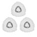 ANBOO Spin Mop Replacement Head for Microfiber Mop Refills Easy Cleaning Mop Head 3pcs 3pcs-1 3 Count (Pack of 1)