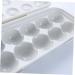OSALADI 2Pcs 12 Plastic Egg cartons Food dispensers Refrigerator Egg Holder Tray Protective Frame Eggs Grey 30X11cm - Buy Online on GoSupps.com