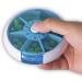Buy SZREDU Round Pill Organizer - 7-Day Rotating Daily Medicine Case for Vitamins & Travel - Efficient Pill Management - Buy Online on GoSupps.com
