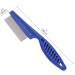 Flea Comb 2 Pcs Tightly Spaced Teeth Hair Flea Comb Brush for Dogs Cats Pets Grooming Tool to Remove Fleas Mites Ticks & Dandruff Flakes(One Blue One White) - Buy Online on GoSupps.com