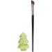 Angled Nose Brush Set with Green Sequin Christmas Tree Shape Blending Sponge Kit for Cosmetic Soft and Elastic 3D Smudge Skin Friendly and Soft - Buy Online on GoSupps.com