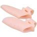 Generic handicraft means 2 pieces of silicone gel foot finger two holes toe separators thumb valgus protection adjuster hallux valgus Guard pain relief foot care