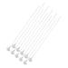 Gogogmee 10pcs Practical Ear Cleaner Reusable Earwax Picks Goose Plume Safe Ear Cleaning Tools for Home Travel for Family Use