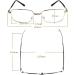 Buy Aiweijia Oval Reading Glasses for Men & Women - Vintage Round Metal Frame Rimless Design 1.5x Magnification - Buy Online on GoSupps.com