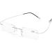 ZUVGEES 3 Pack Rimless Metal Blue Light Filter Reading Glasses - Lightweight Anti-Blue Computer Glasses for Men & Women | 2.0x Magnification - Buy Online on GoSupps.com