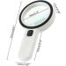 30X Lighted Glass Handheld Reading Magnifier Glass with 12 LED Lights for Seniors & Kids Double Glass Lens - Buy Online on GoSupps.com