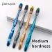 Medium Hard Bristled Toothbrush Set of 8 - Deep Cleaning Large Brush Head for Optimal Oral Care - Buy Online on GoSupps.com