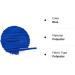 Ball Fringe Trim 10 Yards - Mini Pom Pom Trim for DIY Crafts - Royal Blue 5mm - Buy Online on GoSupps.com