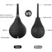 10oz Silicone Enema Douche for Colon Cleansing and Detox - Leakproof, Reusable Vaginal and Anal Cleaner in Raven Red and Black - Buy Online on GoSupps.com