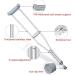 Medical Underarm Crutches for Adults Lightweight Adjustable Axillary Crutches Stainless Steel Walking Stick with Comfortable Handle Pads for Women Men Independence Single Large - Buy Online on GoSupps.com