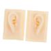 Beavorty 1 Pair Ear Model Ear Presentation Model Hearing-aid Display Props Ear Display Model Ear Mold Silicone Teaching Model