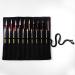 Cabilock Roll Up Paint Brush Holder 20 Slot Pockets | Artist Canvas Roll Pouch Bag | Makeup Brushes Case Organizer | Rollup Protection - Black Peony (Style 7) - Buy Online on GoSupps.com