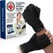 Copper Arthritis Compression Gloves for Women and Men, Carpal Tunnel Gloves, Hand Brace for Arthritis Pain and Support by Dr. Arthritis (Medium Black) Black Medium