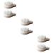 Gatuida hand scrubber 6 pieces laundry collector health care massage brush meridian brush bath brush white electric massage devices