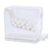 Transparent cotton roller donor holder hygienic press cotton roller divider organizer for clinic home use dentist cotton roller-storage box keeper jaw-friendly white press