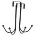 RORPOIR 2pcs Hangers Hook Wreath Hanger Black Coat Rack Over The Door Coat Hat Hanger Nail Hanger Rack 17.00X9.00X8.00CM Black