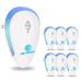 Avantaway Ultrasonic Pest Repeller, Indoor Pest Control for Mosquito, Mouse, Cockroach, Bug, Roach,Upgraded Electronic Plug-in Insect Repellent for House, Garages, Warehouses, Offices, Hotel,6 Pack light blue