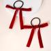 Limtula 2pieces Colorful Ribbon Bowknot Hair Scrunchies Elastic Hair Ropes Ponytail Holder Festival Woman Hair Supplies Black - Buy Online on GoSupps.com