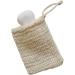 Natural Cotton Linen Foaming Soap Bag | Exfoliating Mesh Pouch for Cleansing & Massaging | Eco-Friendly Shower Essential - Buy Online on GoSupps.com