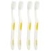 Shield Care Smokers Toothbrush with Hard Filaments  Elongated Neck Design  Removes Stains (Expert Care - Hard Bristles) - Adult Toothbrush   4 Count (Pack of 1)