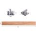 100pcs Wooden Candle Wicks | 5.1 X 0.5 Inch Smokeless Candle Cores for DIY Making | Includes Iron Stand | Pack of 50 Sets - Buy Online on GoSupps.com