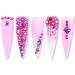 WEILUSI Nail Art Rhinestones 8620Pcs Purple Flatback Crystals - Multi Shapes Glass Gems for Nails, Makeup, Crafts - Buy Online on GoSupps.com