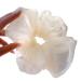 Mzwodmu Tulle Hair Scrunchies Solid Color Hair Ties for Women Girls Ponytail Holder White