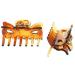 Hair clips (brown) section clips gripping clips wave riders for long hair large