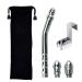 Shower Enema Douche Cleaner Kit Shower Head Bathroom Hand-held Aluminum Shower Colon Irrigation System Cleaner with Water Tank Hook (Silver)