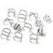 Diarypiece 12 Pcs Retro Advanced Sense Ear Bone Clip Without Pierced Metal Ear Cuff Jewelry Metal alloy - Buy Online on GoSupps.com