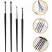 DRESSOOS 4pcs Eyeliner Brush Eye Makeup Tool Eye Liner Brush for Makeup Wooden Handle - Buy Online on GoSupps.com