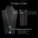 Buy PILL THING Round Pill Locket Necklace - Waterproof Med Box Jewelry Secure Holder for Medication Photo Keepsake - Silver & Lapis - 26" Chain - Buy Online on GoSupps.com